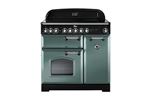 PIANO DE CUISSON CLASSIC DELUXE TAB VITRO 90 CM VERT MINERAL MAT CHROME