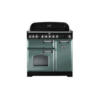 PIANO DE CUISSON CLASSIC DELUXE TAB VITRO 90 CM VERT MINERAL MAT CHROME