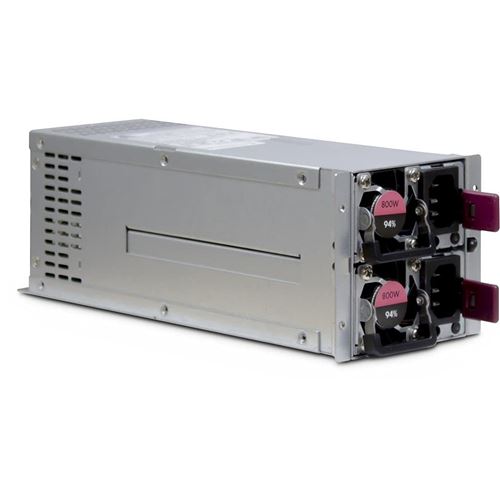 ASPOWER R2A-DV0800-N unité d''alimentation d''énergie 20+4 pin ATX 2U Argent alimentation 800 watt