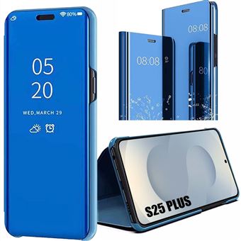 Coque pour Samsung Galaxy S25 Plus (S25+) Clear View Protection Antichoc - Bleu - BOOLING - 1
