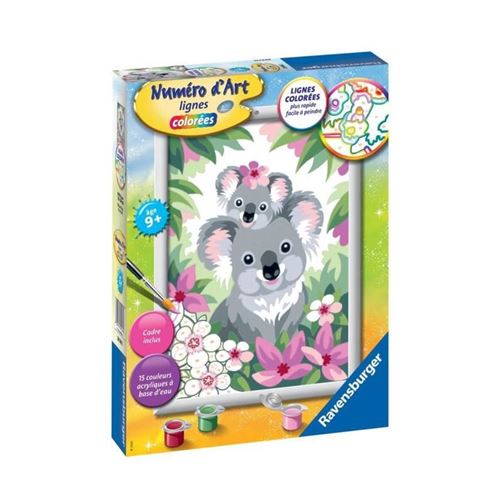 Ravensburger - Numéro d'art - moyen - Maman koala et son bébé