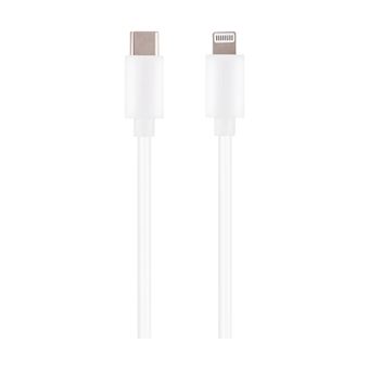 Câble Lightning vers USB-C PD 3.0 27W Charge et Synchronisation 1m Grab 'N Go Blanc - 1