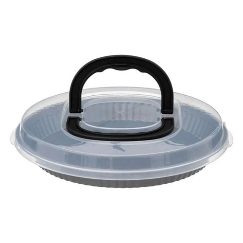 FIVE Simply Smart - Moule à Tarte avec Couvercle "Takeat" 32cm Gris