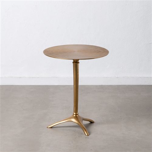 Table d'appoint 47,5 x 47,5 x 57 cm Doré Aluminium
