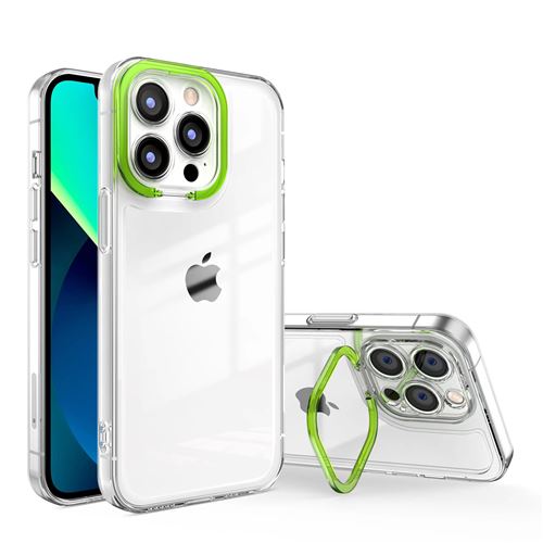 Coque pour iPhone 13 Pro FONGWAN avec support de bague invisible - vert