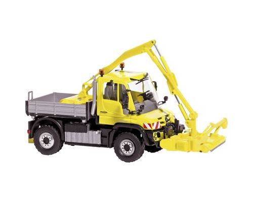 Mercedes Benz Unimog U 430 avec plateau de coupe H0 Busch 50926