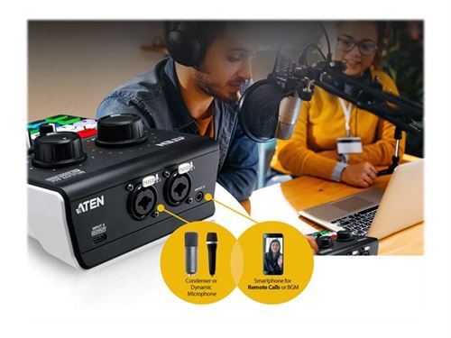 Non Communiqué Aten Miclive 6-Ch - Interface Audio - 24 Bits - 96 Khz - Usb-C - Image 1