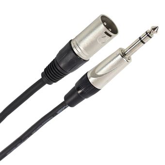 PLUGGER CÂBLE XLR MÂLE 3B - JACK MÂLE STÉRÉO 6M ELITE - Samba Audio Pro