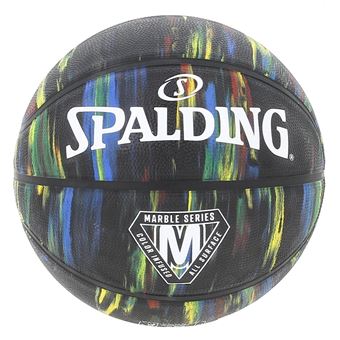 Bola de Basquete NBA Spalding Marble Series Rainbow Tam 7 - Branco