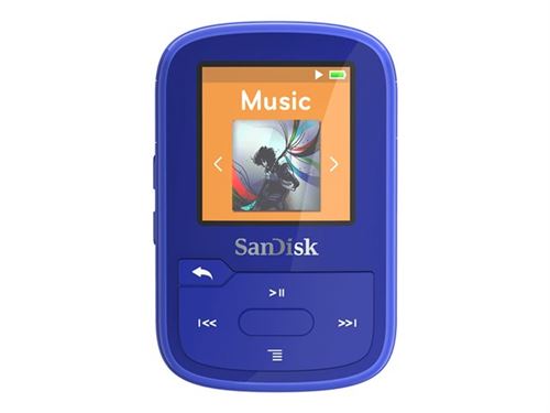 SanDisk Clip Sport Plus - Lecteur numérique - 32 Go - bleu
