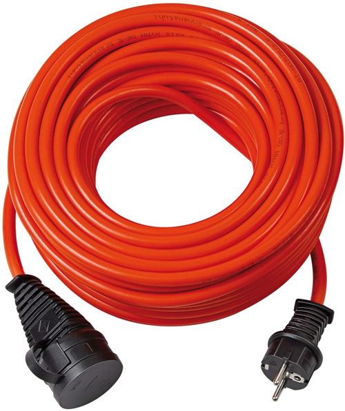 Brennenstuhl 1161960 Cordon prolongateur BQ IP44 25m H07BQ-F 3G1,5 orange, Orange, 25 m