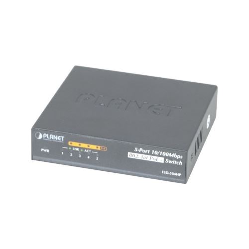 PLANET FSD-504HP - switch - 4 poorten