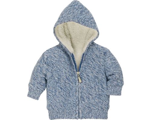 Playshoes cardigan avec fermeture éclair et capuche bleu junior