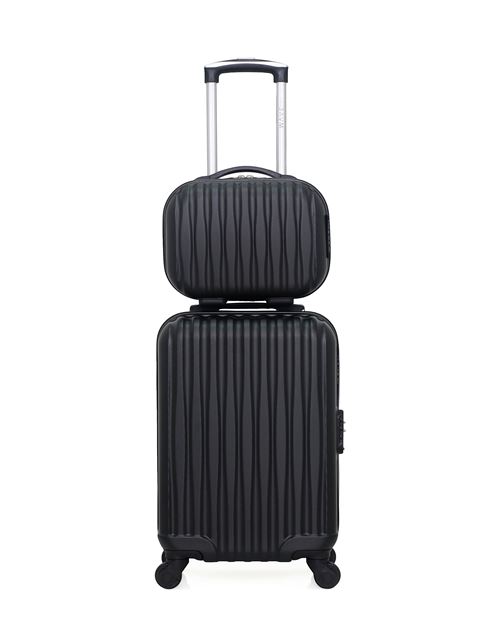Set de 2 Valises WAVE PARIS VOLGA-H NOIR en ABS