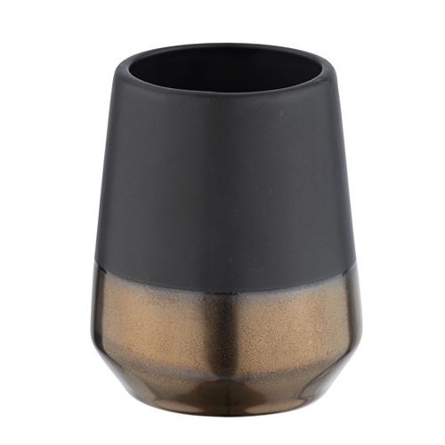 Gobelet de salle de bain design Brandol - Noir