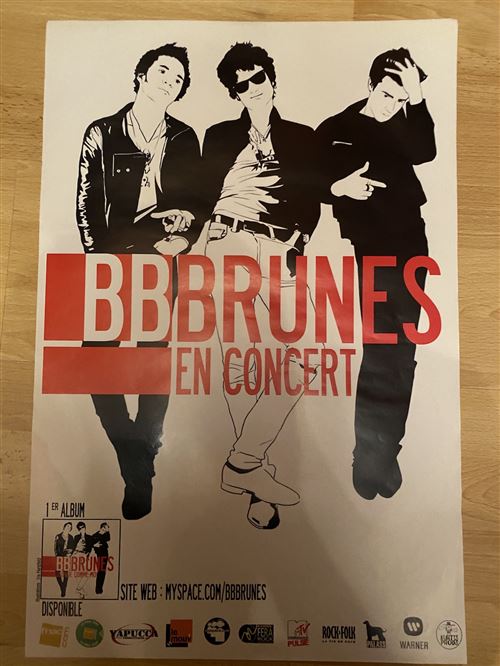 BB Brunes - En Concert - 40x60cm - Affiche