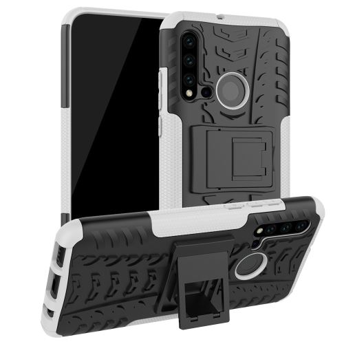 Coque en TPU hybride antidérapant avec béquille blanc pour votre Huawei P20 lite (2019)/Nova 5i