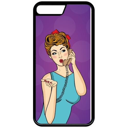 Coque Apple Iphone 7 Pin Up Fond Mauve