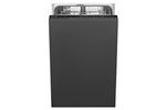 Smeg ST4522IN - Lave-vaisselle - intégrable - Niche - largeur : 45 cm - profondeur : 55 cm - hauteur : 82 cm - noir