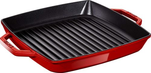 Staub 40511-685-0 Gril Double Poignée Fonte Cerise 28 Cm