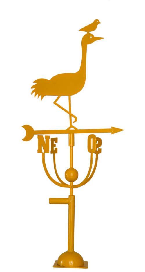 Aubry Gaspard - Girouette design héron jaune