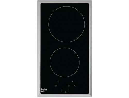 Beko HDMC32400TX keramische kookplaat - 30 cm - keramisch met roestvrij stalen profielen
