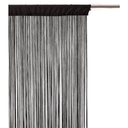 Rideau fils - 90 x 200 cm - Noir