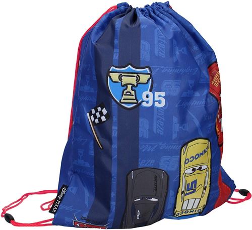 Disney sac de sport Cars Track Star 44 x 37 cm bleu
