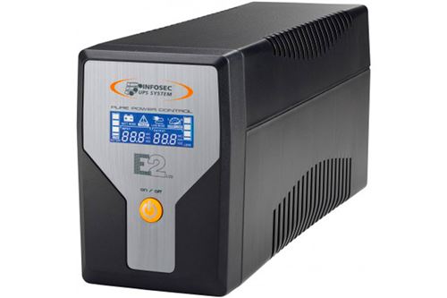 INFOSEC E2 LCD 600 - UPS - AC 110-120/220/230/240 V - 600 VA - USB - uitgangen: 4
