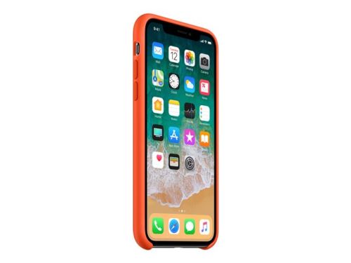 coque iphone xs orange fluo