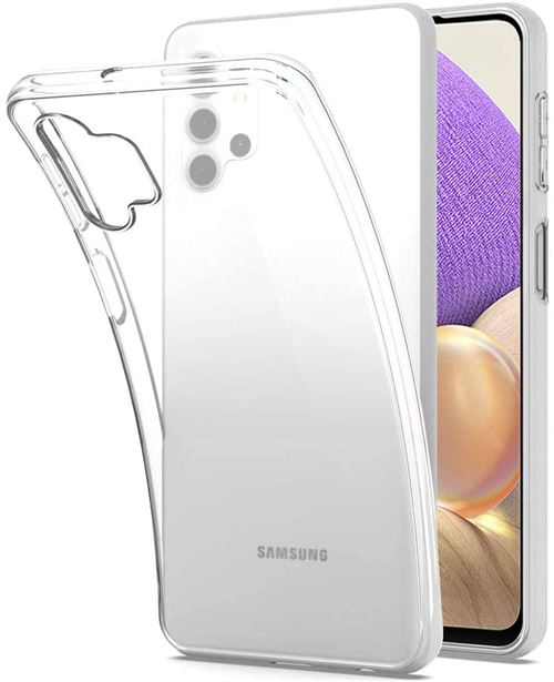 Coque pour Samsung A32 5G - Silicone Gel TPU Transparent Souple Ultra Mince Phonillico®