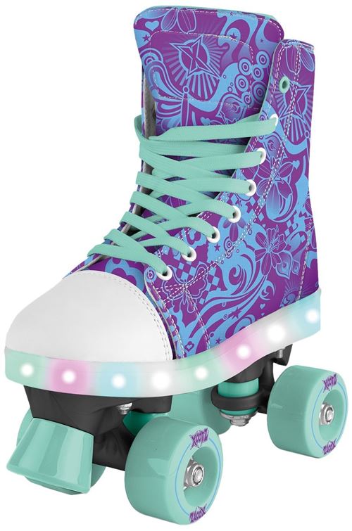 Xootz Toile LED Quad patins violet