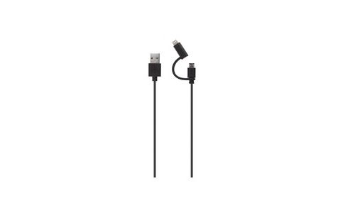 Xqisit Cable Usb Premium Fr Microusb 0,8m Noir Lightning