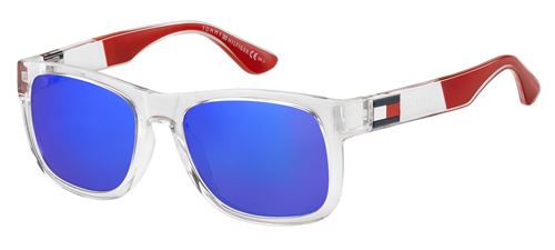 Tommy Hilfiger lunettes de soleil TH1556/S QM4/Z0 hommes transparentes/rouges taille M