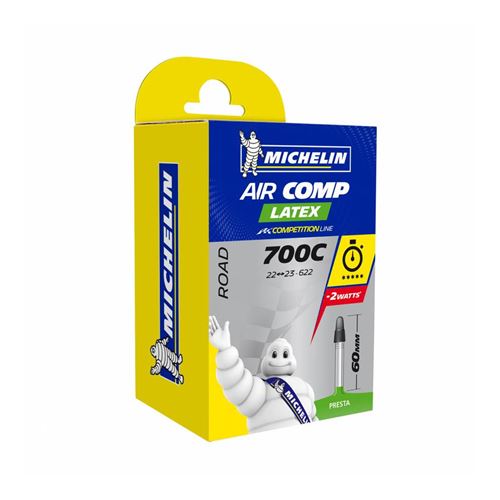 Chambre air route 700x22/23 vp michelin a1 latex (28-4m) valve 60mm
