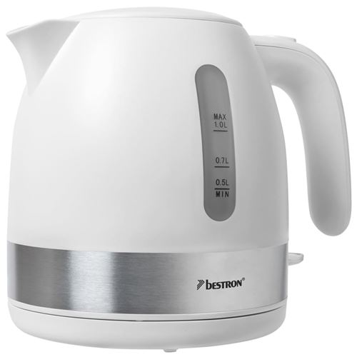 Bouilloire sans fil 1l 2150w blanc/inox - AWK1000W - BESTRON