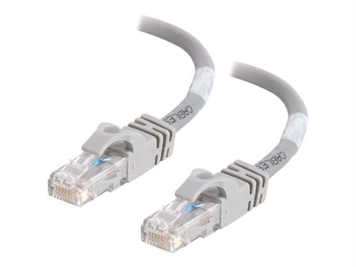 C2G Cat6 Booted Unshielded (UTP) Crossover Patch Cable - câble inverseur - 1 m - gris