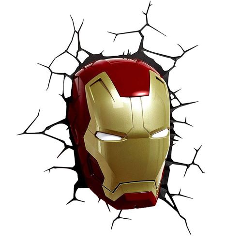 Applique murale 3D Mask Masque Iron Man - Gadget - Achat & prix