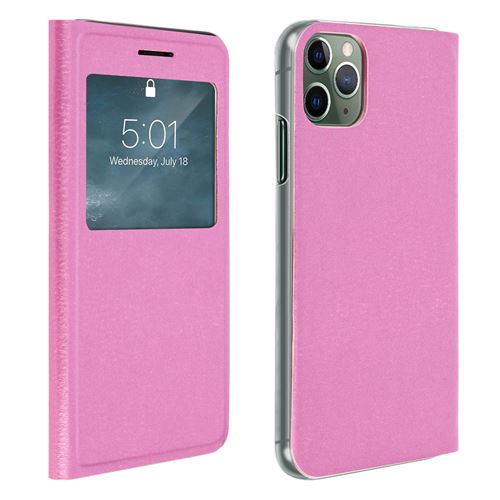 Housse pour iPhone 11 Pro Clapet Fenêtre d'affichage Rose