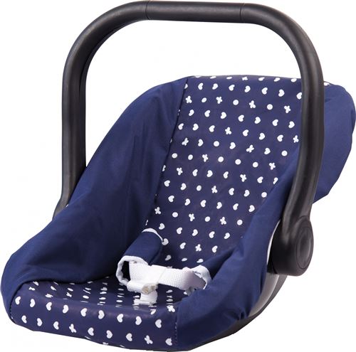 Bayer siège d'auto pour les poupées 44 cm bleu