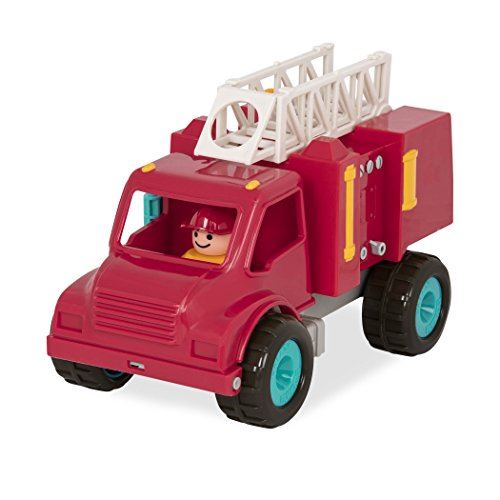 Battat Fire Engine Truck with Movable Parts and Driver “ Toy Trucks for Toddlers 18m+