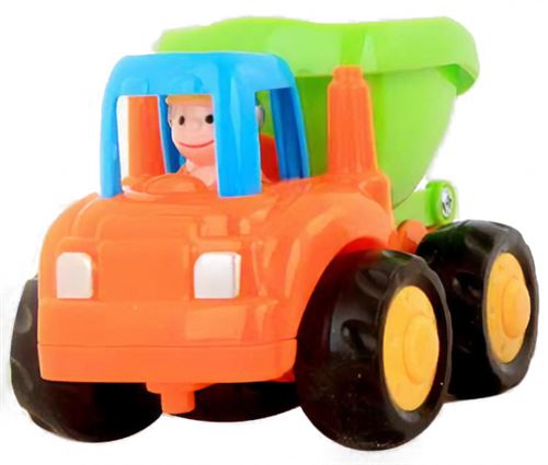 Hola véhicules de construction camion à benne 7,5 cm garçons orange/vert