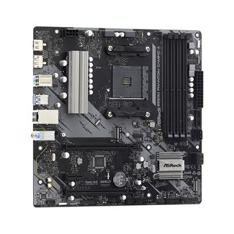 ASRock B550 Phantom Gaming 4 - Carte-mère - ATX - Socket AM4 - AMD B550 Chipset - USB 3.2 Gen 1 - Gigabit LAN - carte graphique embarquée (unité centrale requise) - audio HD (8 canaux) - 1