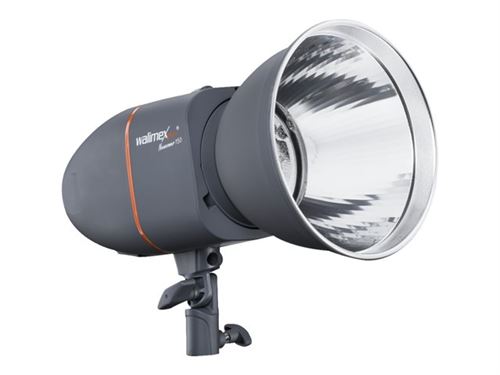 Walimex Pro Newcomer Flash Studio avec Réflecteur Brillant/Récepteur intégré 150 W Gris/Orange