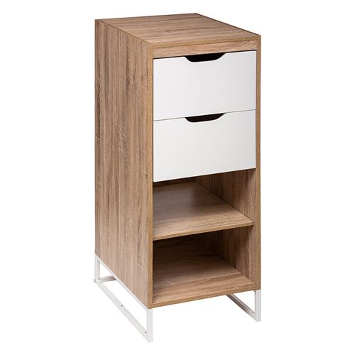 Meuble de rangement design avec tiroirs Orso - L. 40 x H. 105 cm - Couleur bois