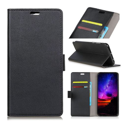 Etui en PU avec support couleur noir pour votre Huawei P30 Lite