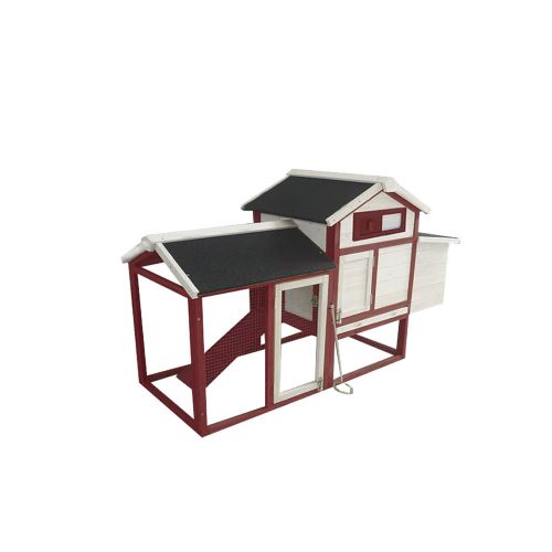 Meilleurs prix pour Poulailler de Jardin Gardiun Kansas 62x152x92 cm en Bois Peint et Métal