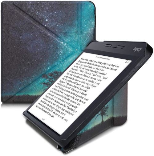 Etui à Rabat pour Kobo Libra H2O Liseuse eBook Arbre ciel