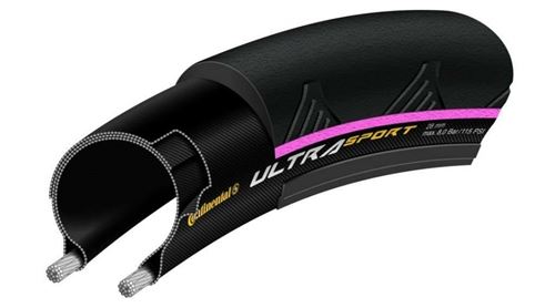 Continental pneu Ultra Sport 228x1.00 (25-622) noir/rose