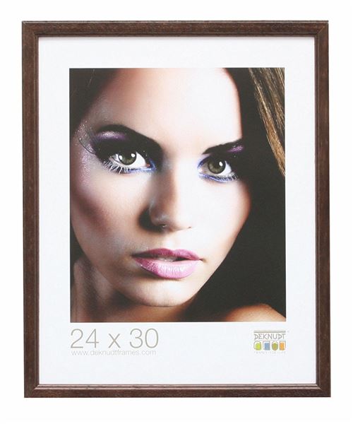 Deknudt Frames S220H3 Basic Cadre Photo Etroit Bois Brun 15 x 21